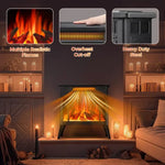 Freestanding Electric Fireplace Heater