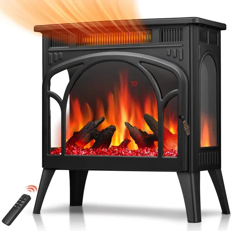 Freestanding Electric Fireplace Heater