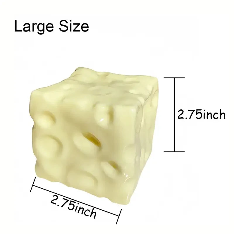 Jumbo Cheese Squishy Fidget Toy