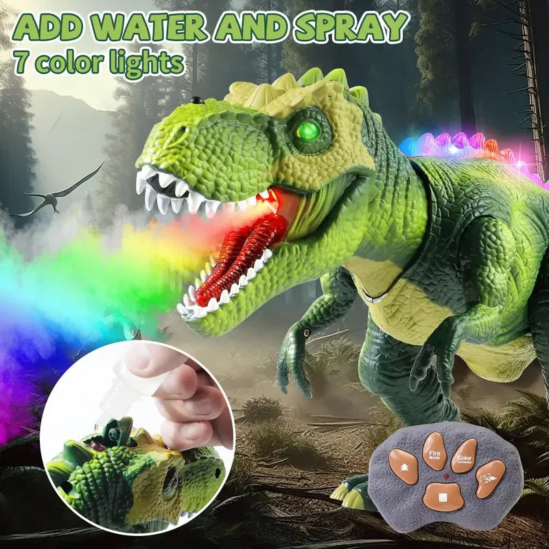 Interactive Remote Control Spray Mist Dinosaur Toy
