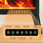 Freestanding Electric Fireplace Heater